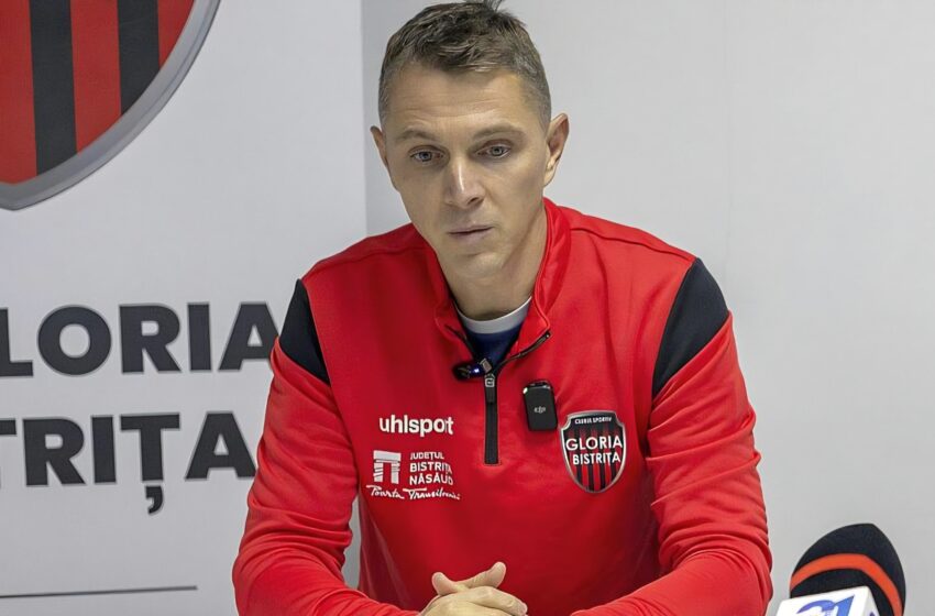  Nicolae Grigore, OUT de la Gloria Bistrița! Clubul a anunțat despărțirea de stafful tehnic
