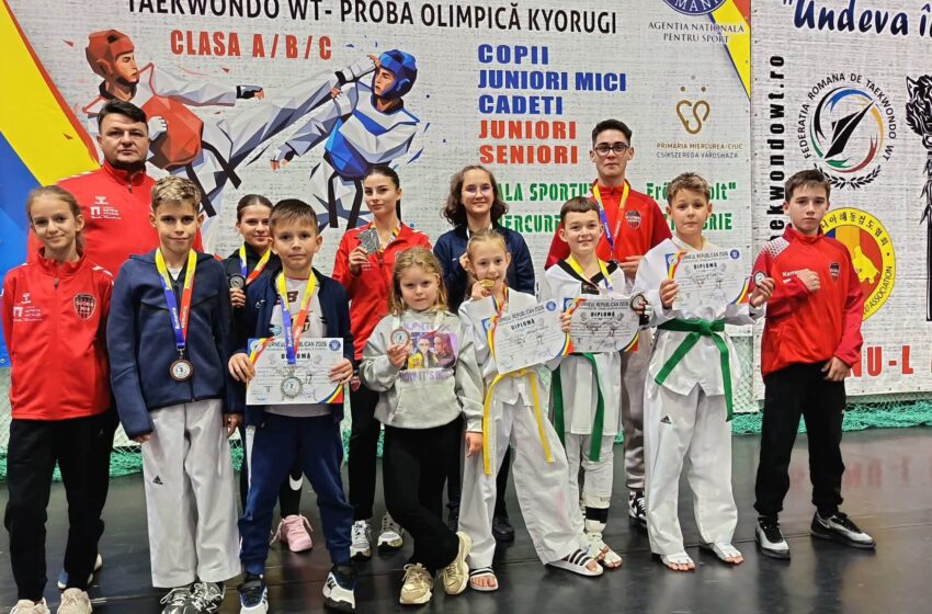  Gloria Bistrița, 12 medalii la Cupa României de Taekwondo WT. FOTO