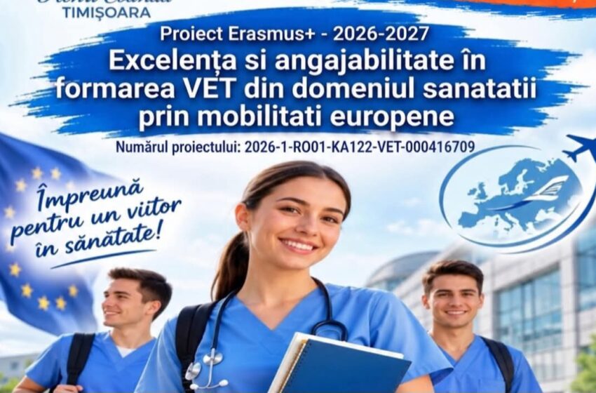  Elevii de la Școala Postliceală „Henri Coandă” din Timișoara, șansa unei experiențe europene la Lisabona