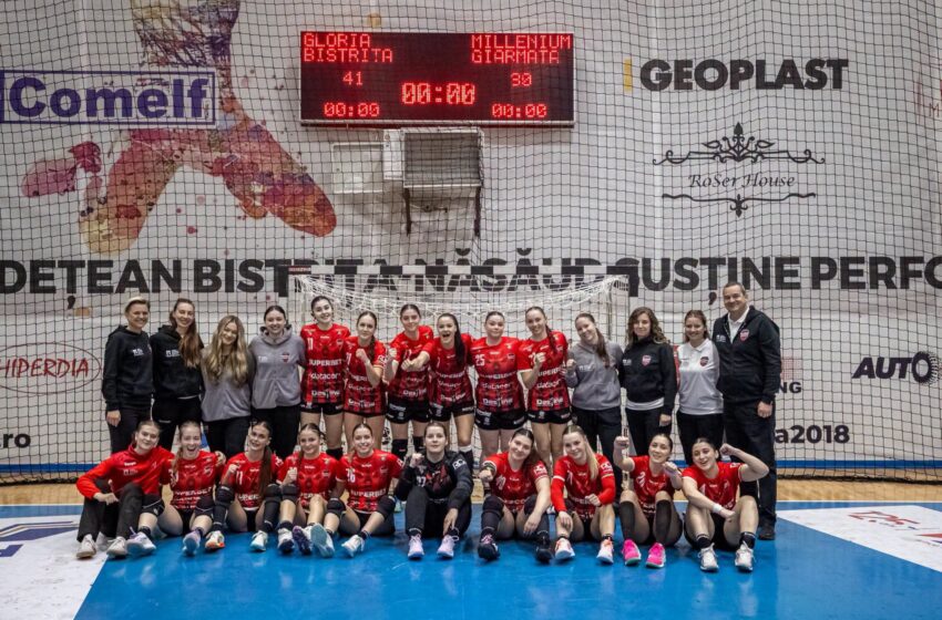  Gloria Bistrița, victorie categorică în Divizia A! Fetele au marcat 41 de goluri